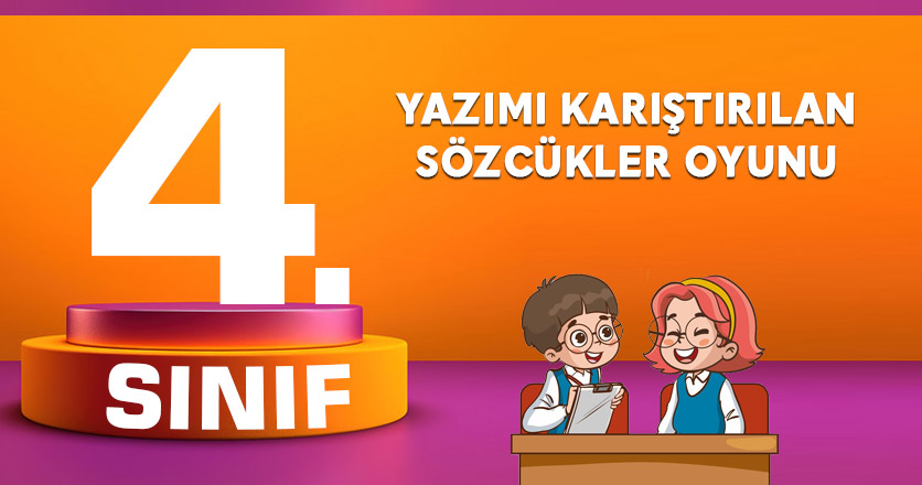 Yazımı Karıştırılan Sözcükler Oyunu