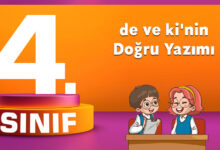 de ve ki'nin Doğru Yazımı