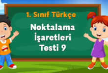 1. Sınıf Noktalama İşaretleri 9