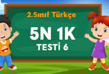 2. SINIF 5N 1K TESTİ 6