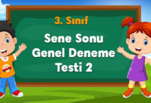 2. Sınıf Sene Sonu Genel Deneme Testi 4