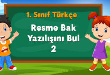 Resme Bak Yazılışını Bul