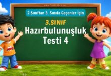 3. Sınıf Hazırbulunuşluk Testi 4