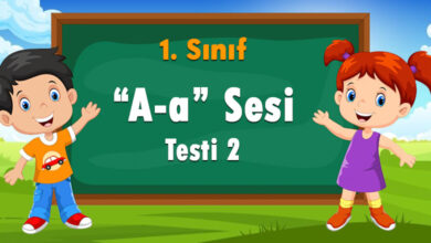 1. Sınıf "A-a" Sesi Testi 2