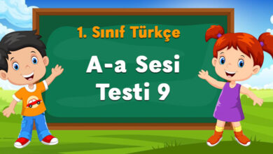 1. Sınıf A-a Sesi Testi 9