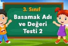 3.Sınıf Basamak Adı ve Değeri Testi