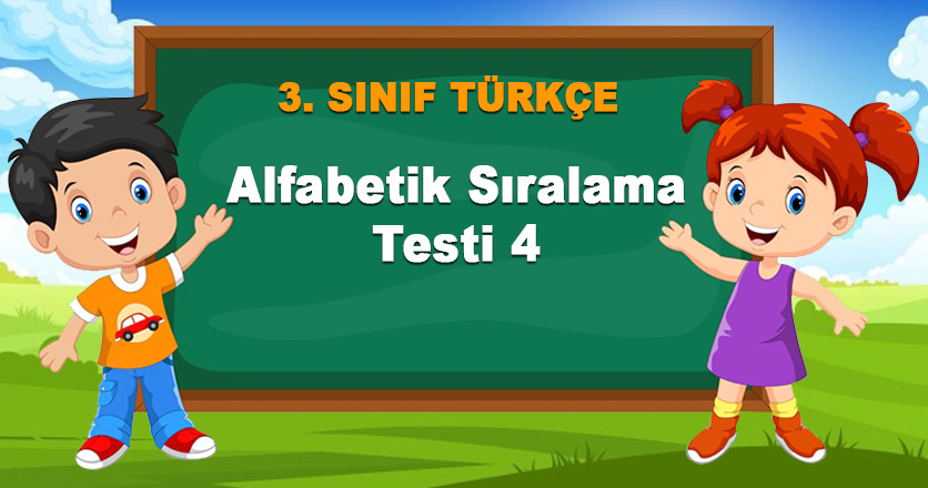 Alfabetik Sıralama Testi 4