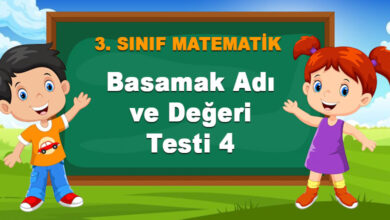 Basamak Adı ve Değeri Testi 4
