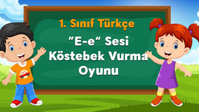 “E-e” Sesi Köstebek Vurma Oyunu