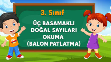 3 basamaklı doğal sayılar