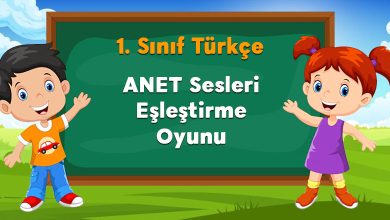 ANET Sesleri Eşleştirme Oyunu