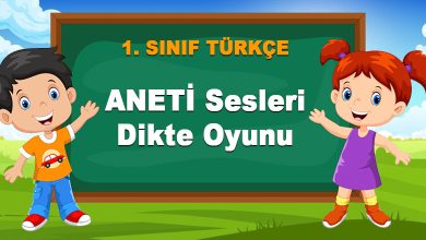 ANETİ Sesleri Dikte Oyunu