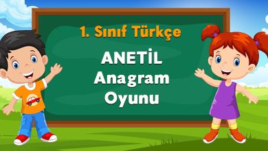 ANETİL Anagram Oyunu