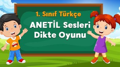 ANETİL Sesleri Dikte Oyunu