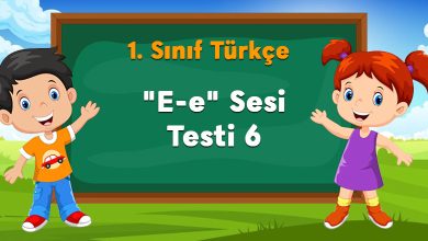 "E-e" Sesi Testi 6