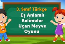 Eş Anlamlı Kelimeler Uçan Meyve Oyunu