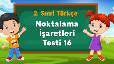 Noktalama İşaretleri Testi 16