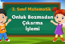 Onluk Bozmadan Çıkarma İşlemi