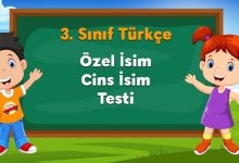 Özel İsim Cins İsim Testi