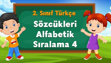 Sözcükleri Alfabetik Sıralama 4
