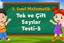 Tek ve Çift Sayılar Testi-5