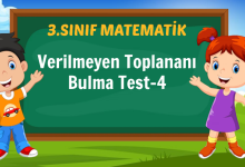Verilmeyen Toplananı Bulma Test-4