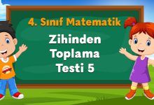 Zihinden Toplama Testi 5