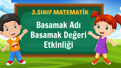 3. Sınıf Basamak Adı Basamak Değeri Etkinliği