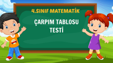 ÇARPIM TABLOSU TESTİ