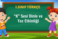 K Sesi Dinle ve Yaz Etkinliği