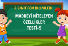 MADDEYİ NİTELEYEN ÖZELLİKLER TESTİ-5