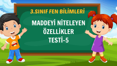 MADDEYİ NİTELEYEN ÖZELLİKLER TESTİ-5