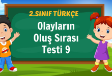 Olayların Oluş Sırası Testi 9