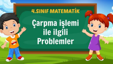 Çarpma işlemi ile ilgili Problemler