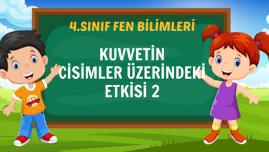 KUVVETİN CİSİMLER ÜZERİNDEKİ ETKİSİ 2