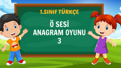 Ö SESİ ANAGRAM OYUNU 3