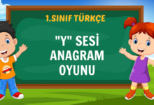 "Y" SESİ ANAGRAM OYUNU