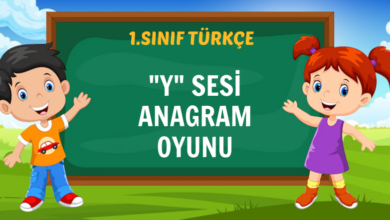 "Y" SESİ ANAGRAM OYUNU