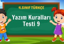 Yazım Kuralları Testi 9