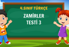 ZAMİRLER TESTİ 3