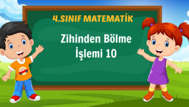 Zihinden Bölme İşlemi 10