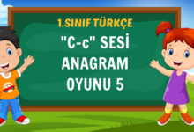 "C-c" SESİ ANAGRAM OYUNU 5