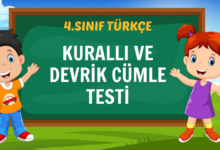 kurallı ve devrik cümle