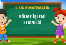 BÖLME İŞLEMİ ETKİNLİĞİ