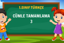 CÜMLE TAMAMLAMA 3