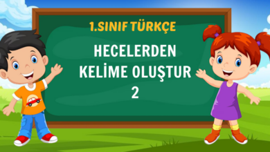 HECELERDEN KELİME OLUŞTUR 2