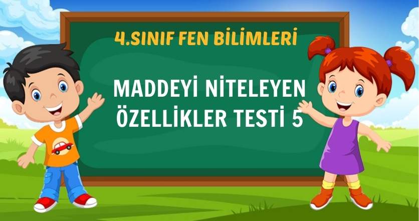 MADDEYİ NİTELEYEN ÖZELLİKLER TESTİ 5