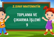 TOPLAMA VE ÇIKARMA İŞLEMİ 9