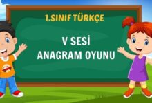 V SESİ ANAGRAM OYUNU