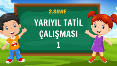 YARIYIL TATİL ÇALIŞMASI 1